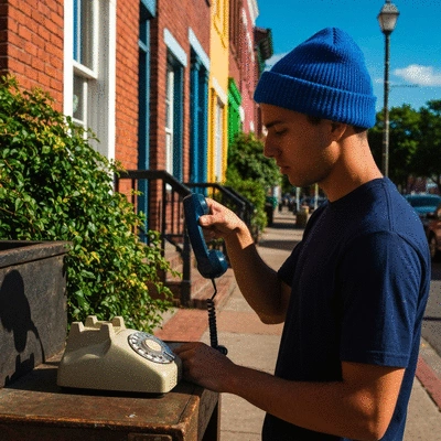 Person looking at a map with car club logos, making a choice